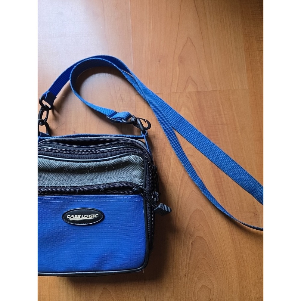 Case Logic Electronics Organizer Travel Case Blue Gray Zipper Pouch Bag - Picture 5 of 5